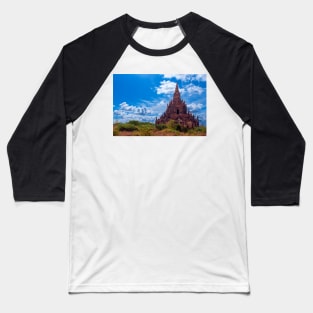 Bagan Pagoda2, Burma Baseball T-Shirt